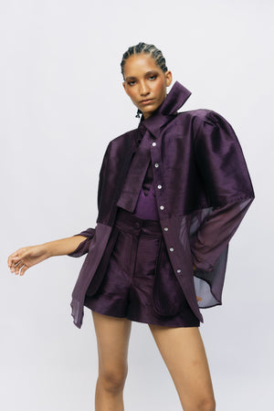 ATTACHE SHIRT - PRUNE