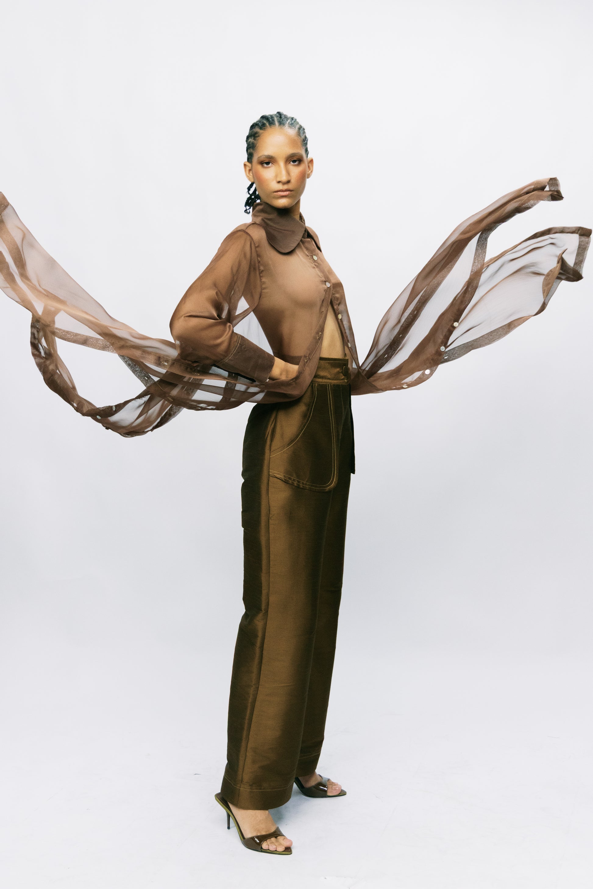 APLIQUE TROUSER - GOLD