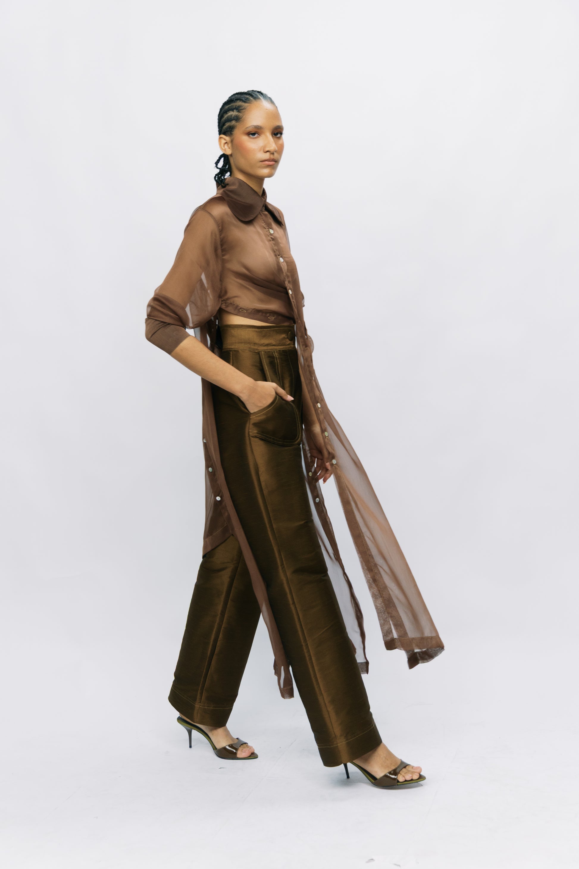 APLIQUE TROUSER - GOLD