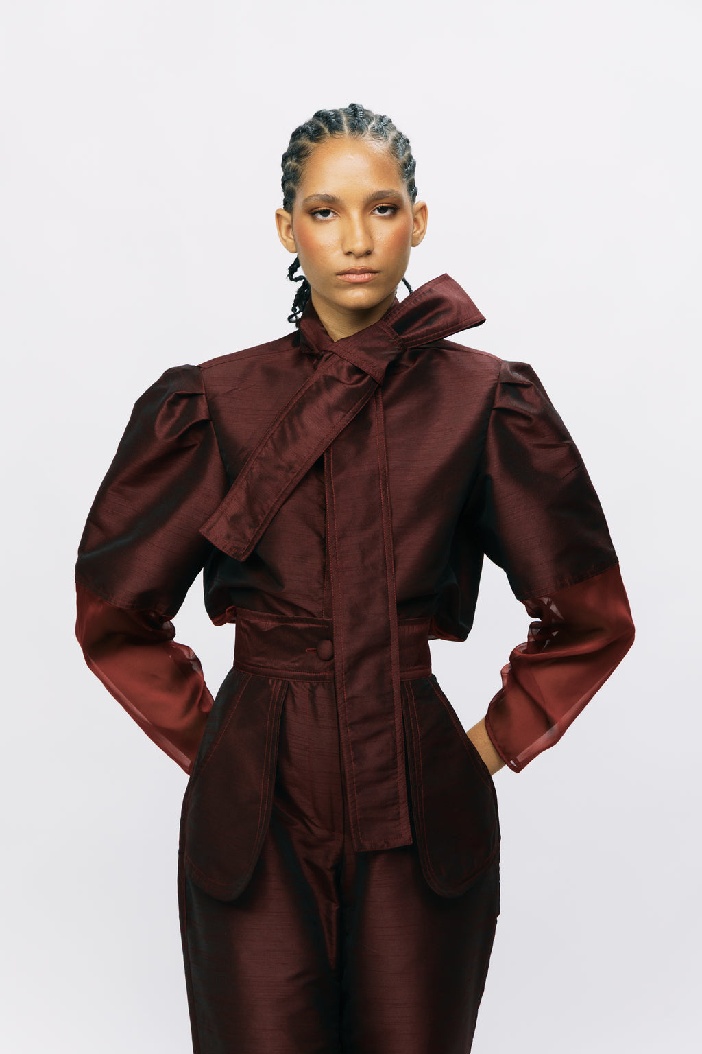 ATTACHE SHIRT - MERLOT