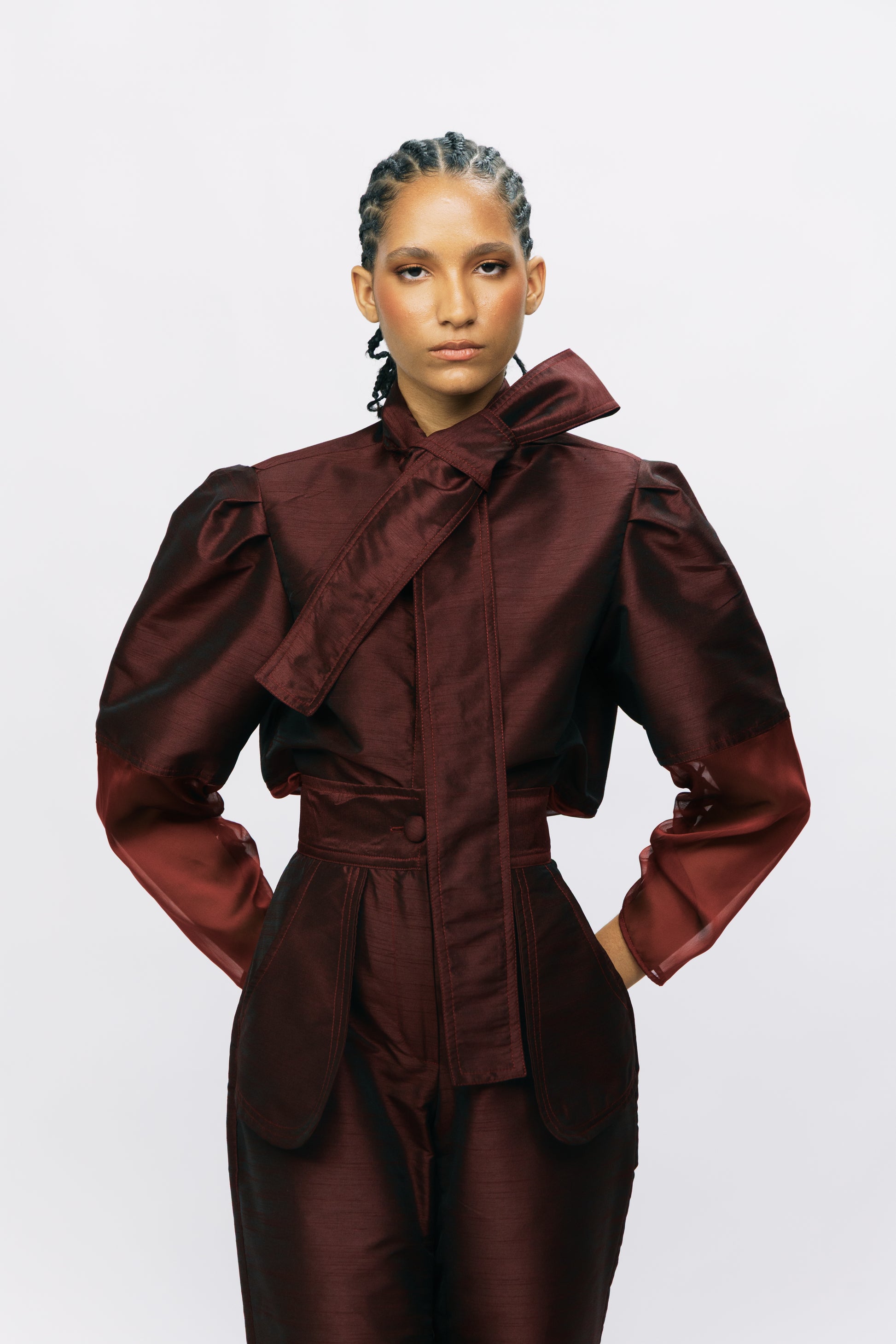 ATTACHE SHIRT - MERLOT