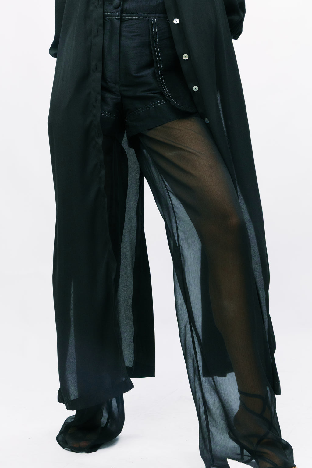 APLIQUE TROUSER DUO - ONYX
