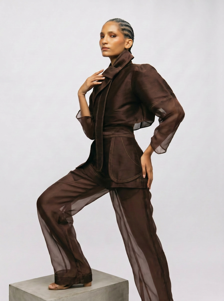 APLIQUE TROUSER DUO - FUMÉ